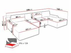 Hjørnesofa Stonecrest 106 (Sierra 744)