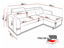 Hjørnesofa Temple 124