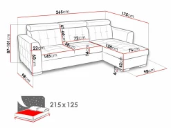 Hjørnesofa Temple 123 (Kronos 05)
