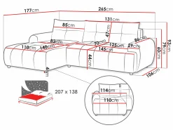 Hjørnesofa TrendyNest Corvella (Velo 635)