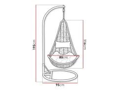Hængestol Comfivo Figae (Grå)