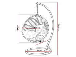 Hængestol Comfivo Ingenium (Mørkegrøn + Grøn)
