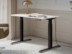 Hæve-sænkebord Charlotte 194 (Hvid + Sort)