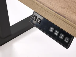 Hæve-sænkebord Houston 1942 (Artisan eg + Sort)