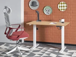 Hæve-sænkebord Houston 1704 (Artisan eg + Hvid)