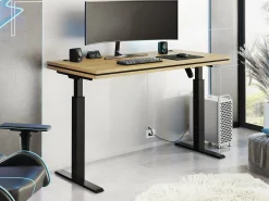 Hæve-sænkebord Tucson 170 (Artisan eg + Mat sort)