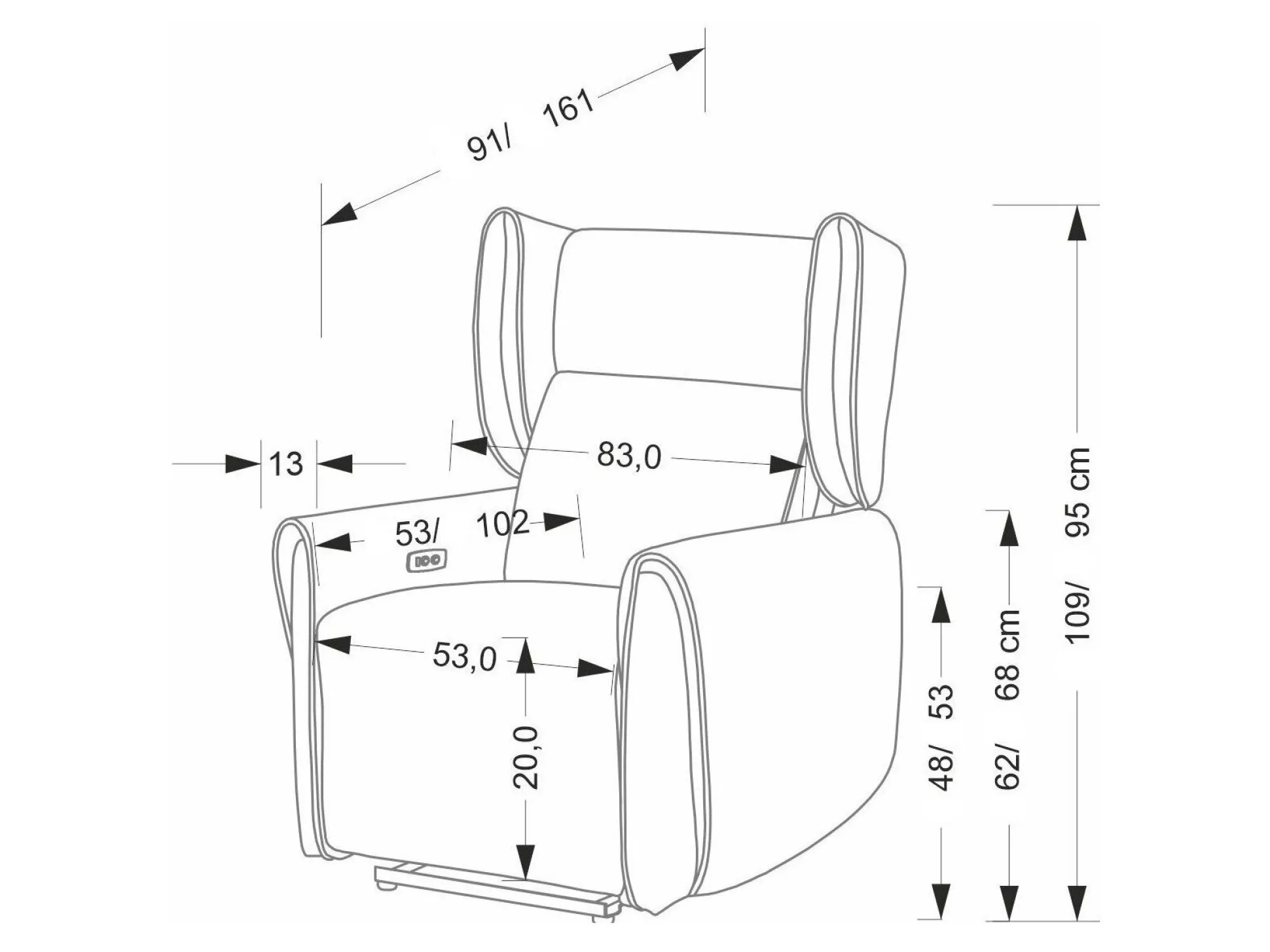 Hvilestol Houston 1978 (Beige)