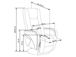 Hvilestol Houston 493 (Cappuccino)