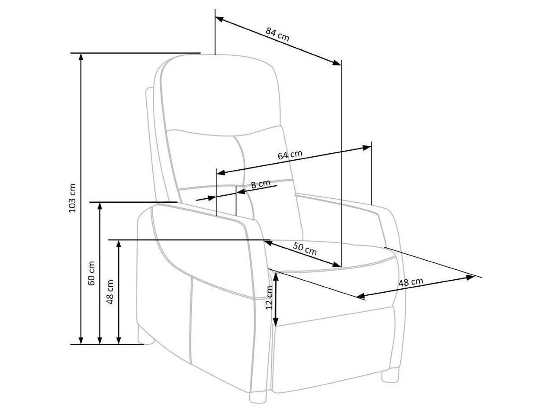 Hvilestol Houston 992 (Grå)