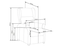 Hvilestol Houston 1029 (Grå)