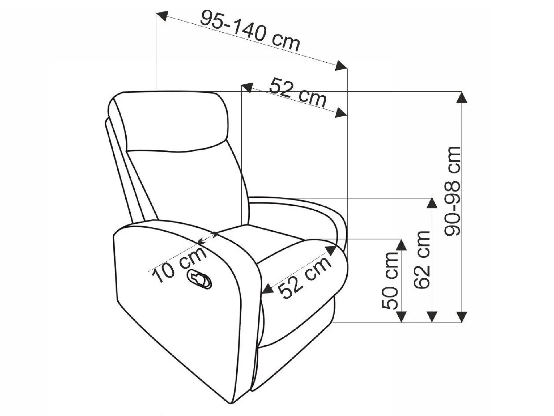 Hvilestol Houston 1518 (Grøn)