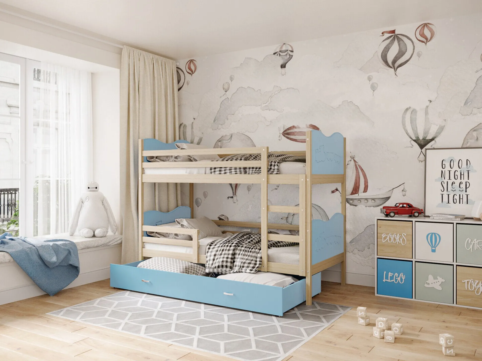 Køjeseng Aurora 110 (Fyrretræ)