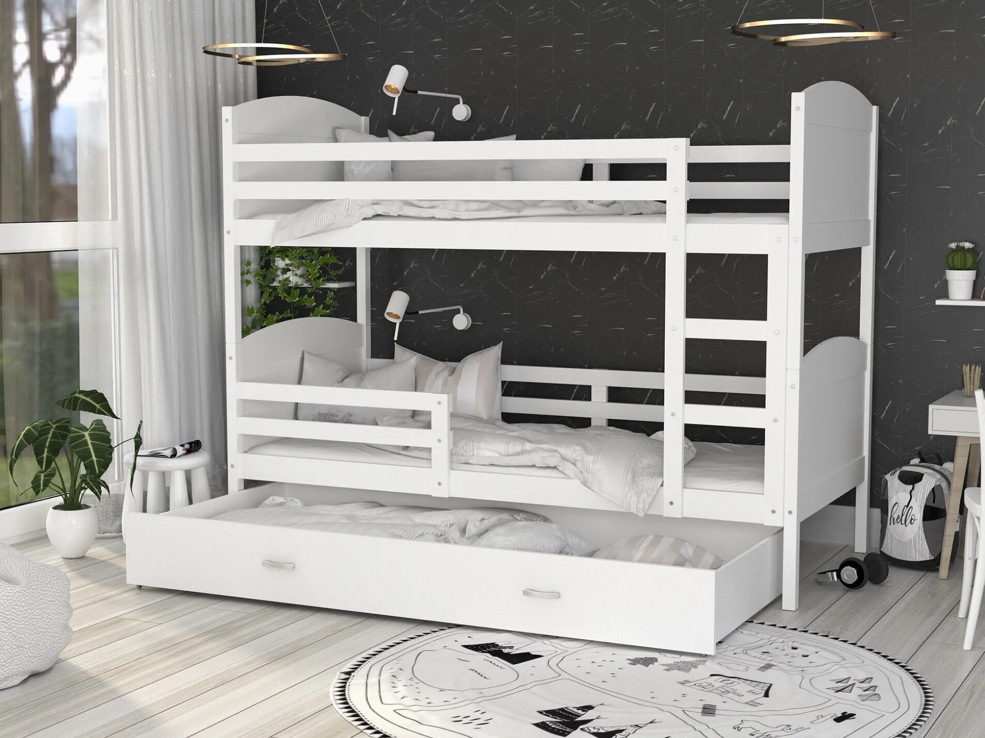 Køjeseng Aurora 103 (Hvid)