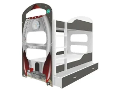 Køjeseng Aurora 116 (Hvid + Grå)