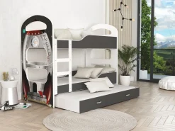 Køjeseng Aurora 116 (Hvid + Grå)