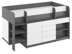 Køjeseng Gilroy 116 (Grafit + Hvid)