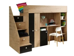 Køjeseng Hartford 362 (Artisan eg + Sort)