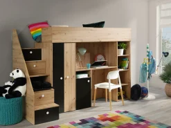 Køjeseng Hartford 362 (Artisan eg + Sort)