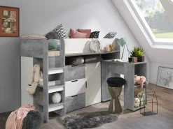 Køjeseng Hartford 363 (Beton + Hvid)