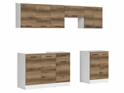 Køkkensæt Boston 498 (Mørk Delano eg)