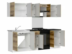 Køkkensæt Boston 498 (Mørk Delano eg)