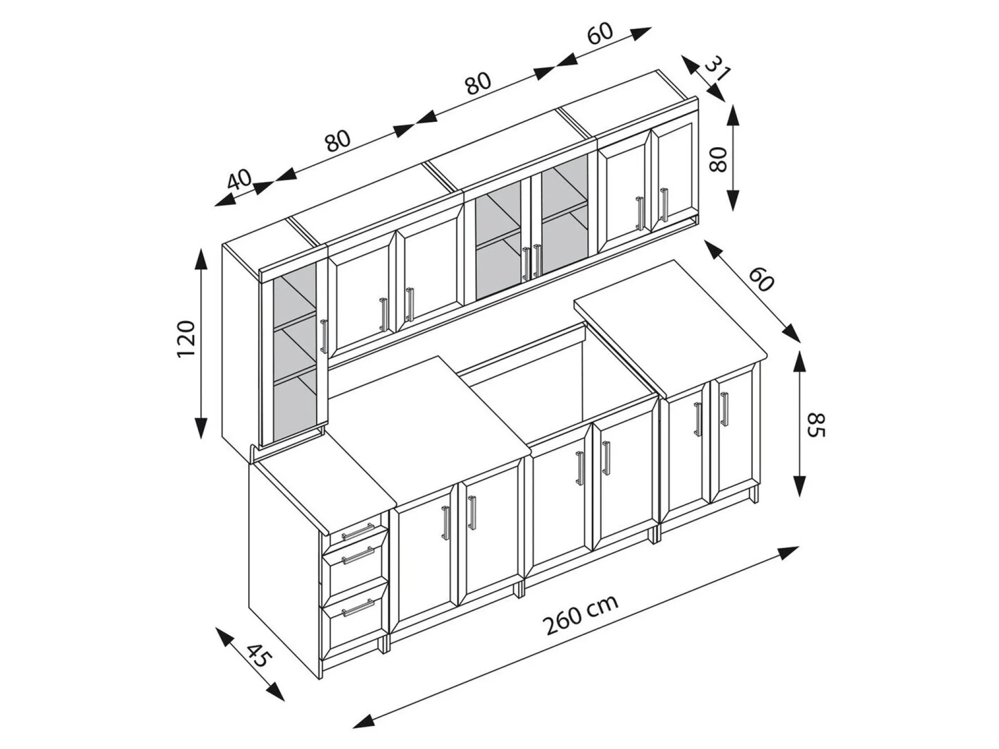 Køkkensæt Houston 454