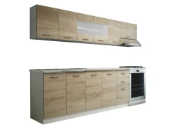 Køkkensæt Houston 1182 (Saingenma egetræ + Hvid + Beige)