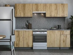 Køkkensæt Houston 856 (Wotan eg + Antracit)