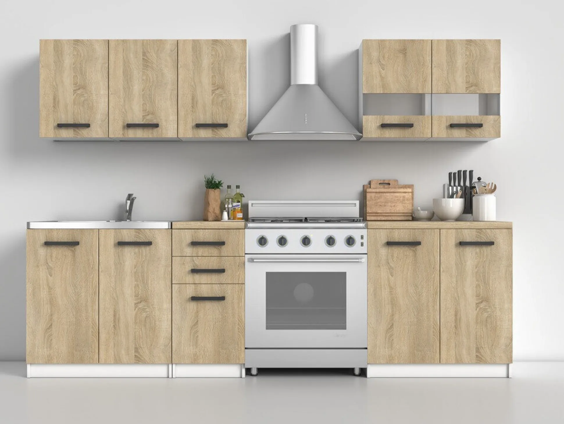 Køkkensæt Mandeville 240 (Sonoma eg)