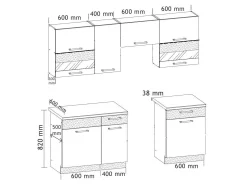 Køkkensæt Mode White 126