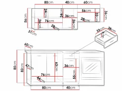 Køkkensæt Ota (Sonoma eg + Beige)