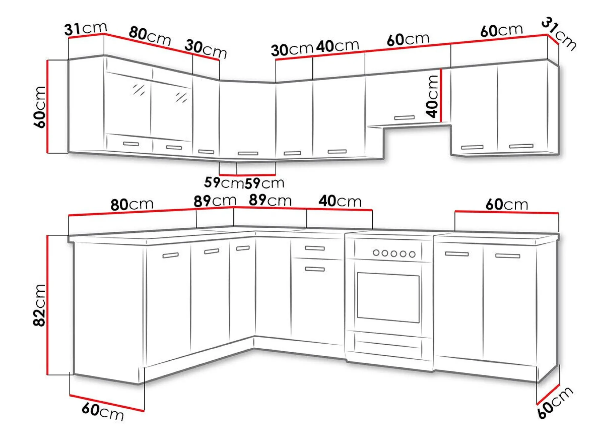 Køkkensæt Tucson 164