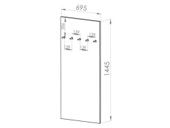 Knagerække Larnolo 105