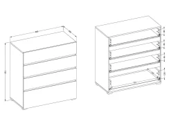 Kommode Alfere 121 (Hvid)