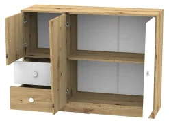 Kommode Almira 106 (Artisan eg + Hvid)