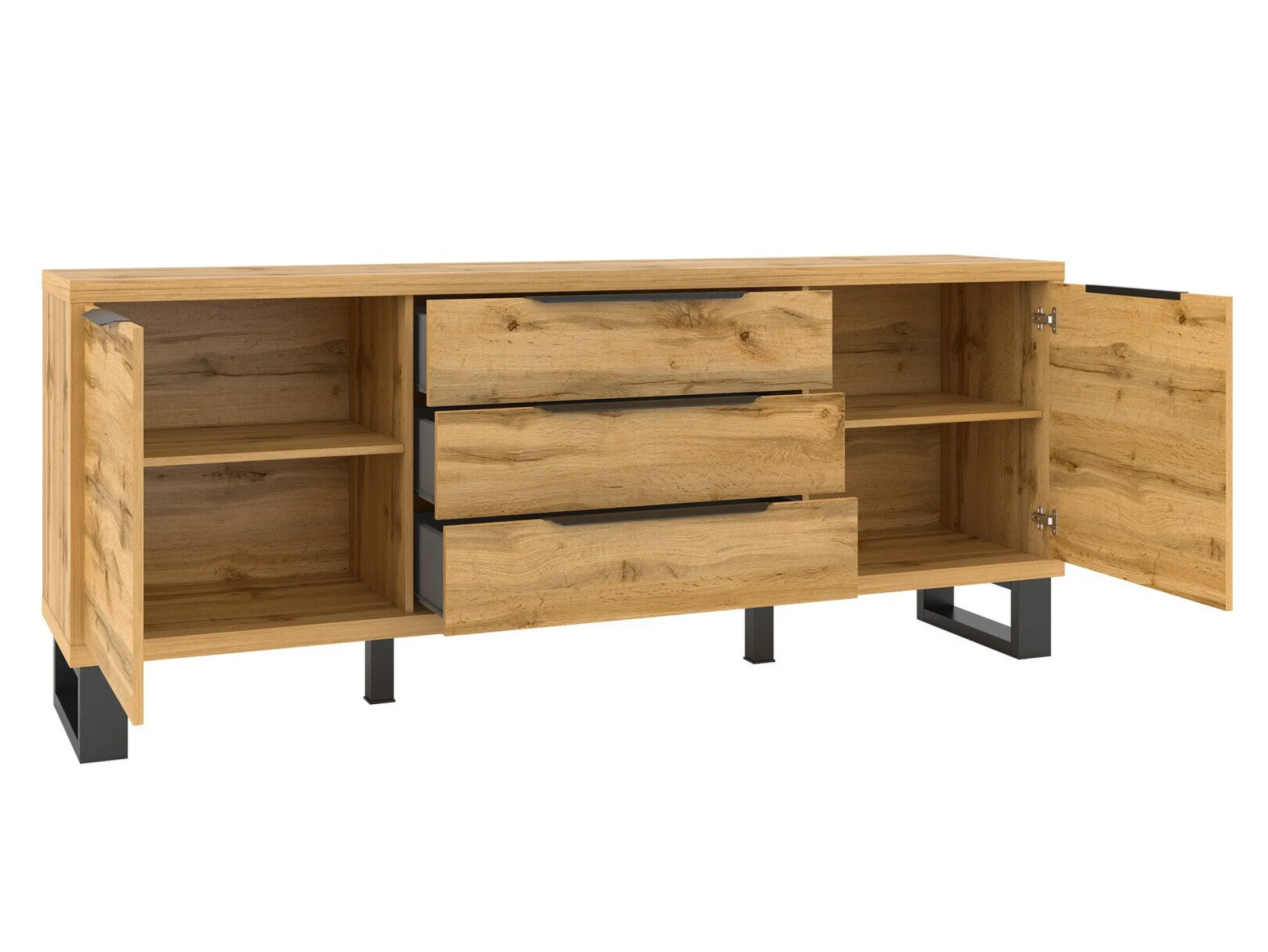 Kommode Avicavu 102 (Wotan eg + Sort)