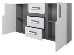 Kommode Aviseve 102 (Antracit + Hvid)