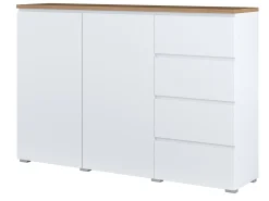 Kommode Baletu 109 (Hvid + Egetræ)