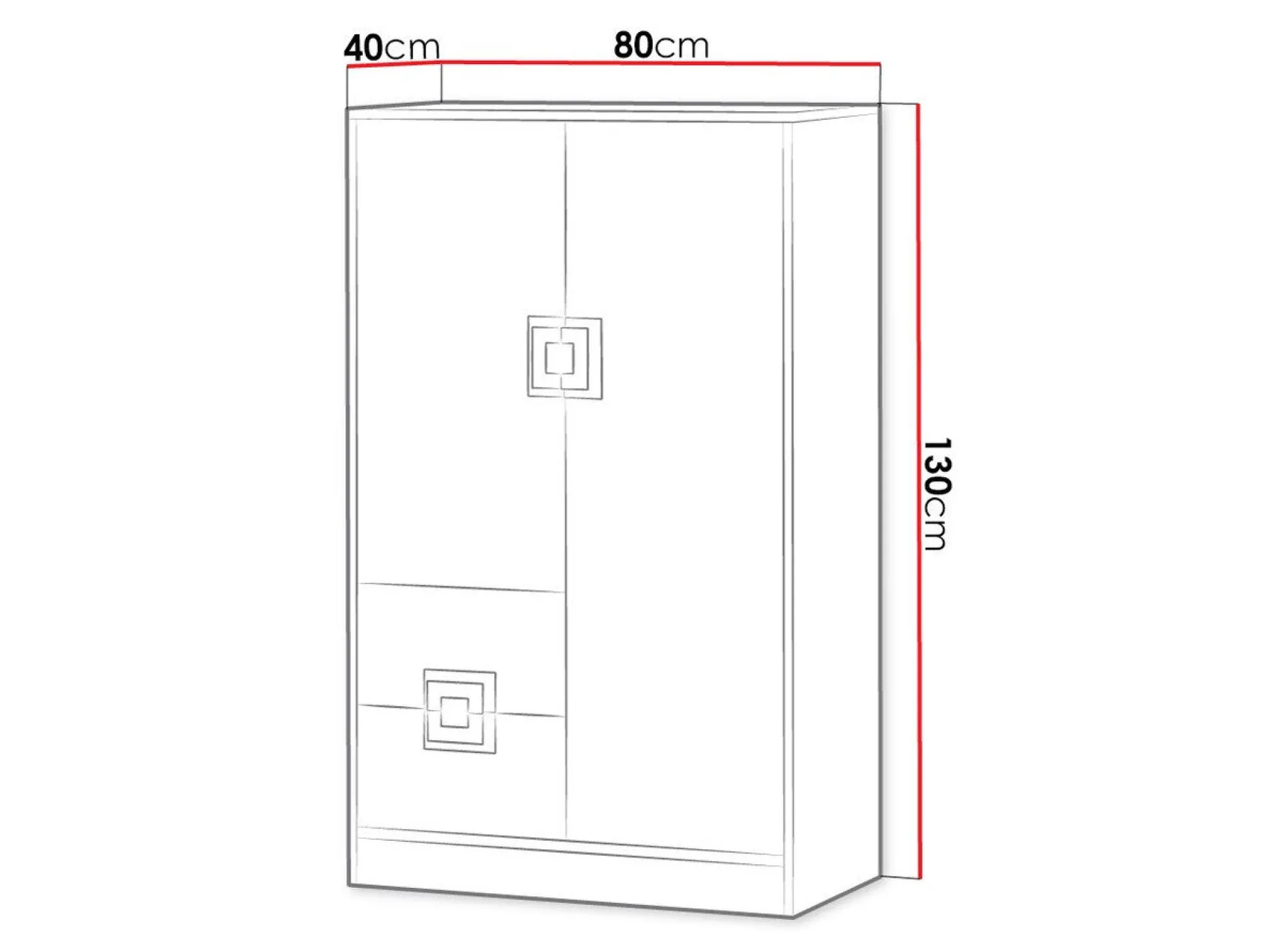 Kommode Balvire 108 (Lys eg + Hvid + Grå)
