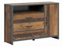 Kommode Belsera 101 (Brun + Matera grå)