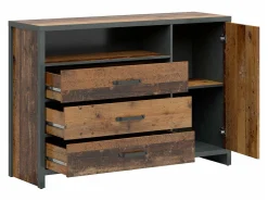 Kommode Belsera 101 (Brun + Matera grå)