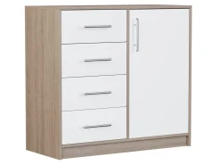 Kommode Cavmero 108 (Sonoma eg + Hvid)