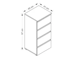 Kommode Cirdora 106 (Sonoma eg)