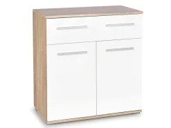 Kommode Cirveso 100 (Sonoma eg + Glansfuld hvid)