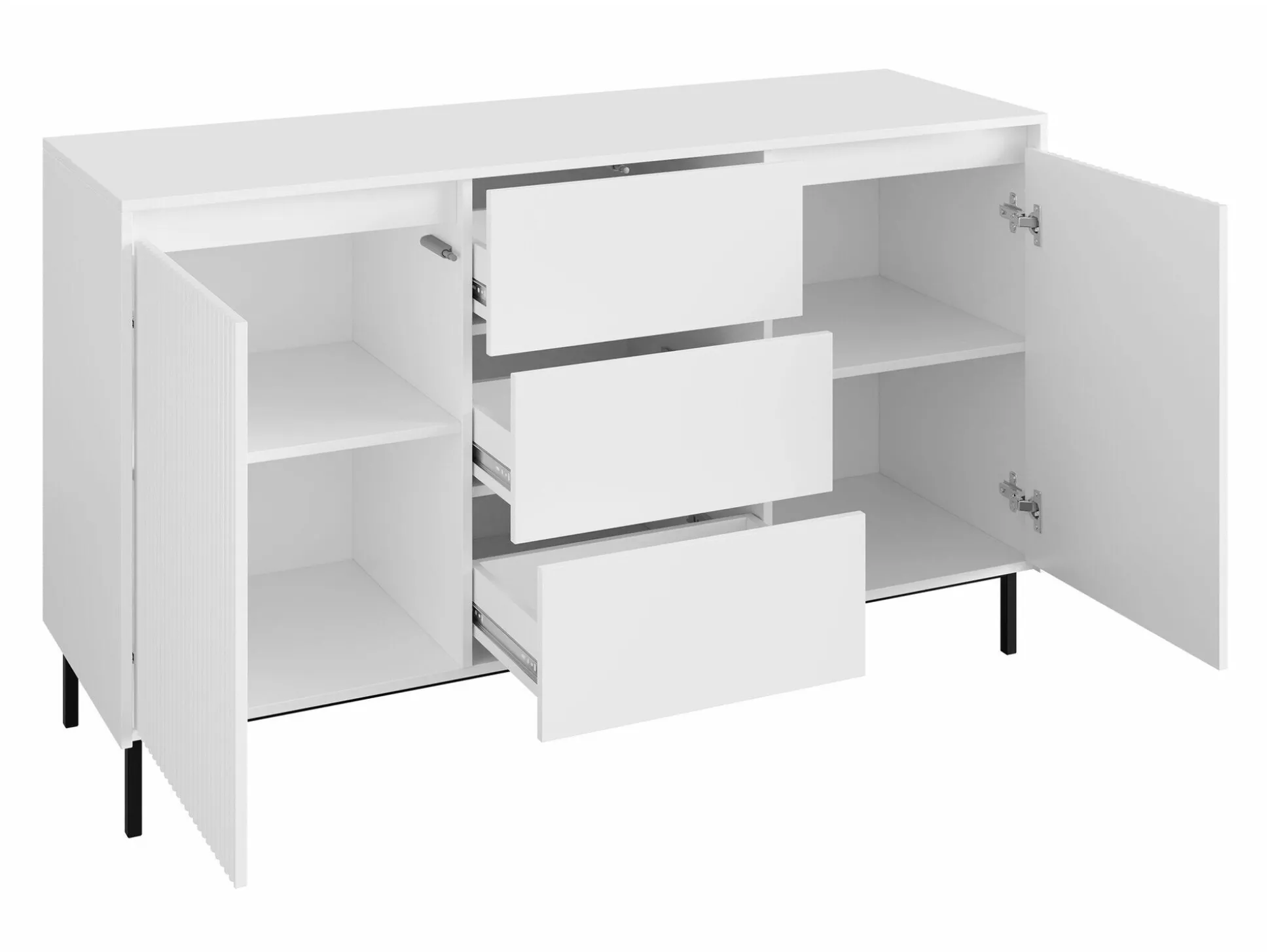 Kommode Comfivo Delruva I (Sort)