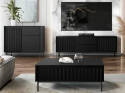 Kommode Comfivo Delruva (Sort)