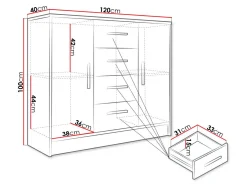 Kommode Comfivo Pastor