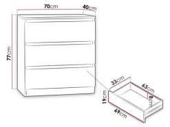 Kommode Comfivo Structor (Hvid)