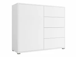 Kommode Comfivo Tutela I (Hvid + Mat hvid)