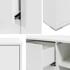 Kommode Comfivo Tutela I (Hvid + Mat hvid)